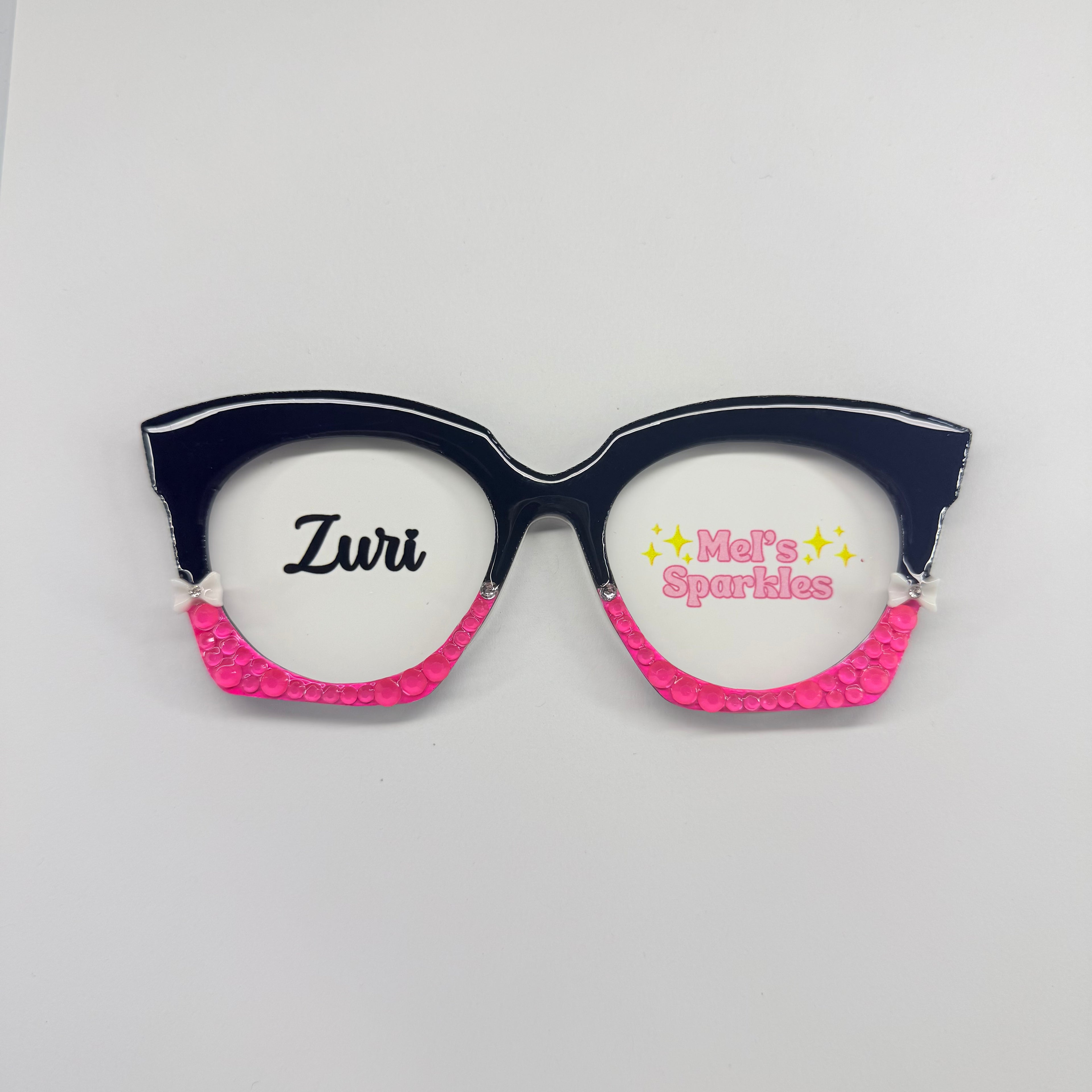 Black & Pink Bow Split